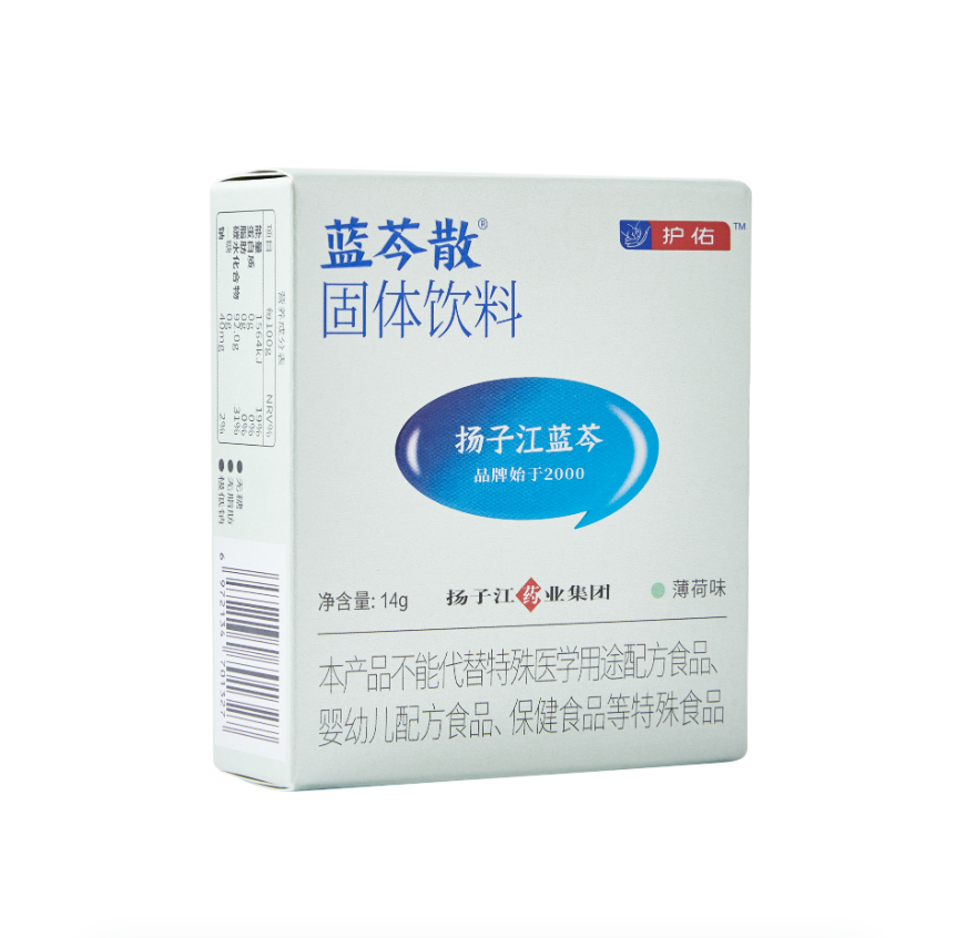 蓝芩散<sup>®</sup>固体饮料(薄荷味) 蓝芩散<sup>®</sup>固体饮料(薄荷味)